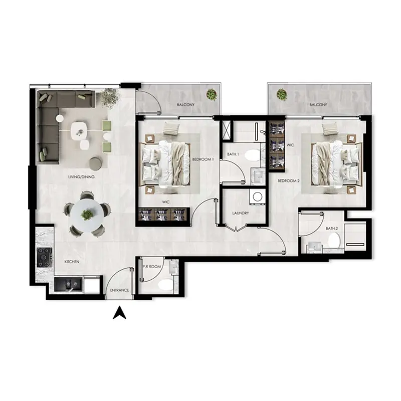 2 bedroom Apartments -  The Willows Residences