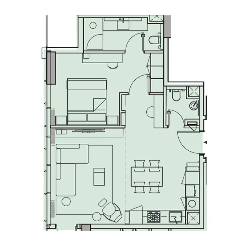 1 Bedroom apartments - Wynwood Horizon