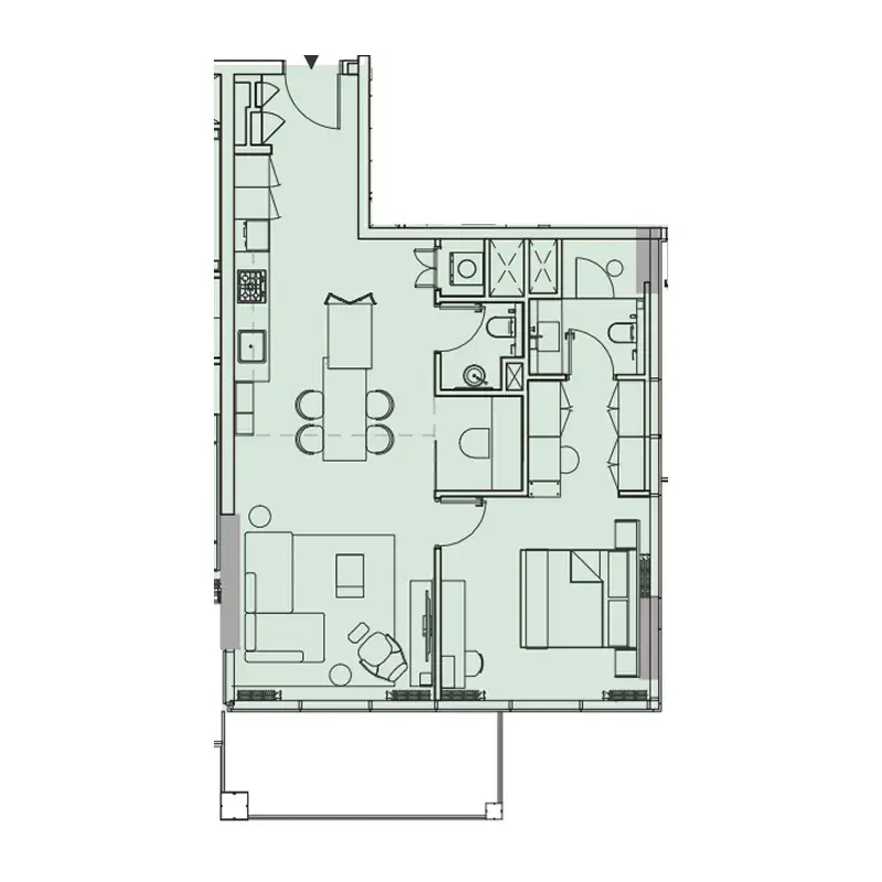 2 Bedrooms apartments - Wynwood Horizon