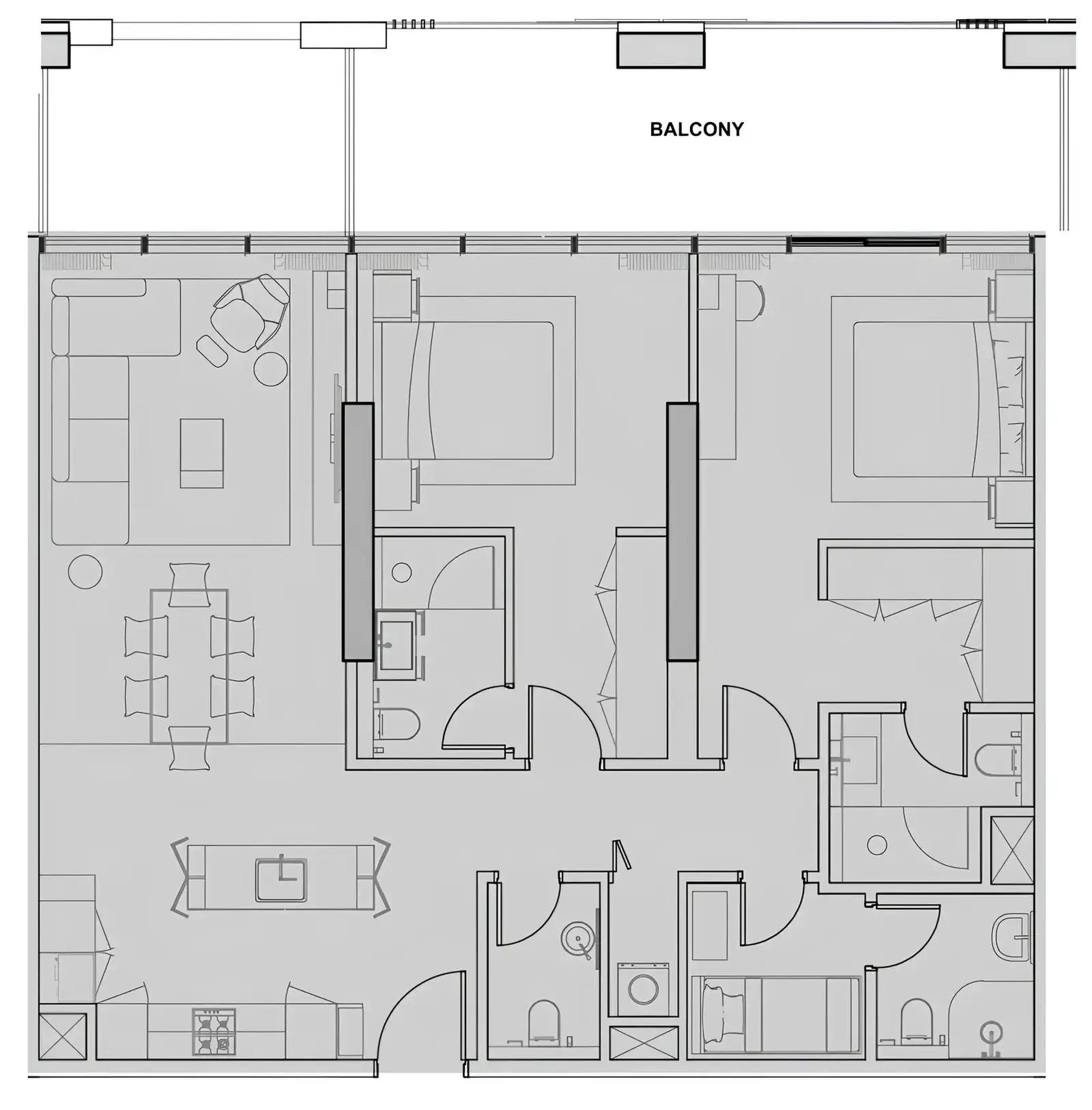 2.5 bedrooms apartments - Wynwood Horizon