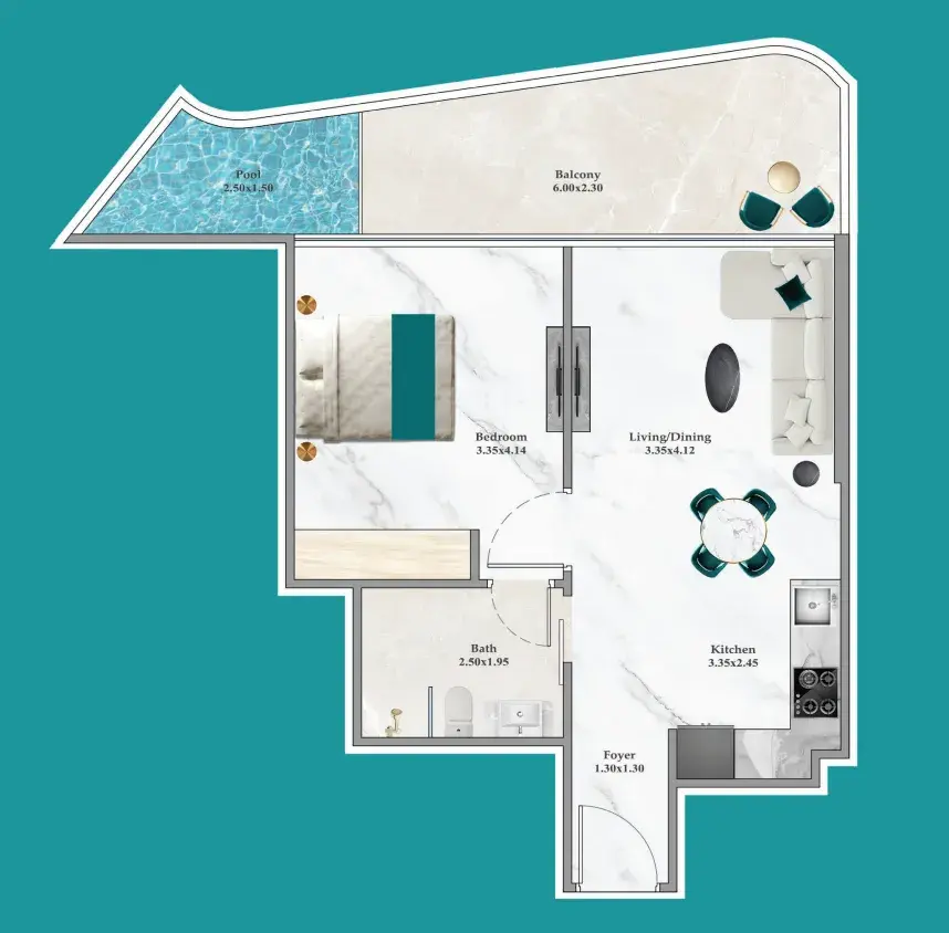 1 Bedroom apartments - Breez