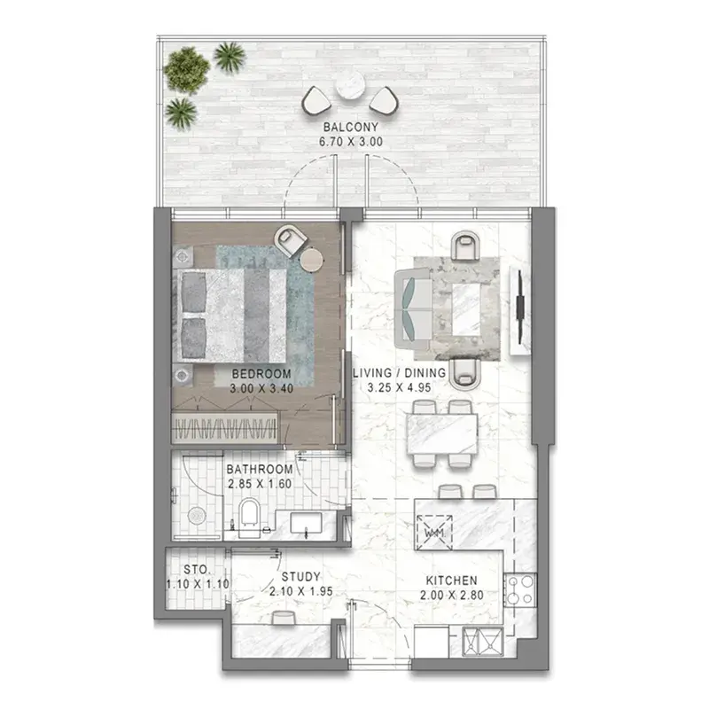 1 Bedroom apartments - Damac District