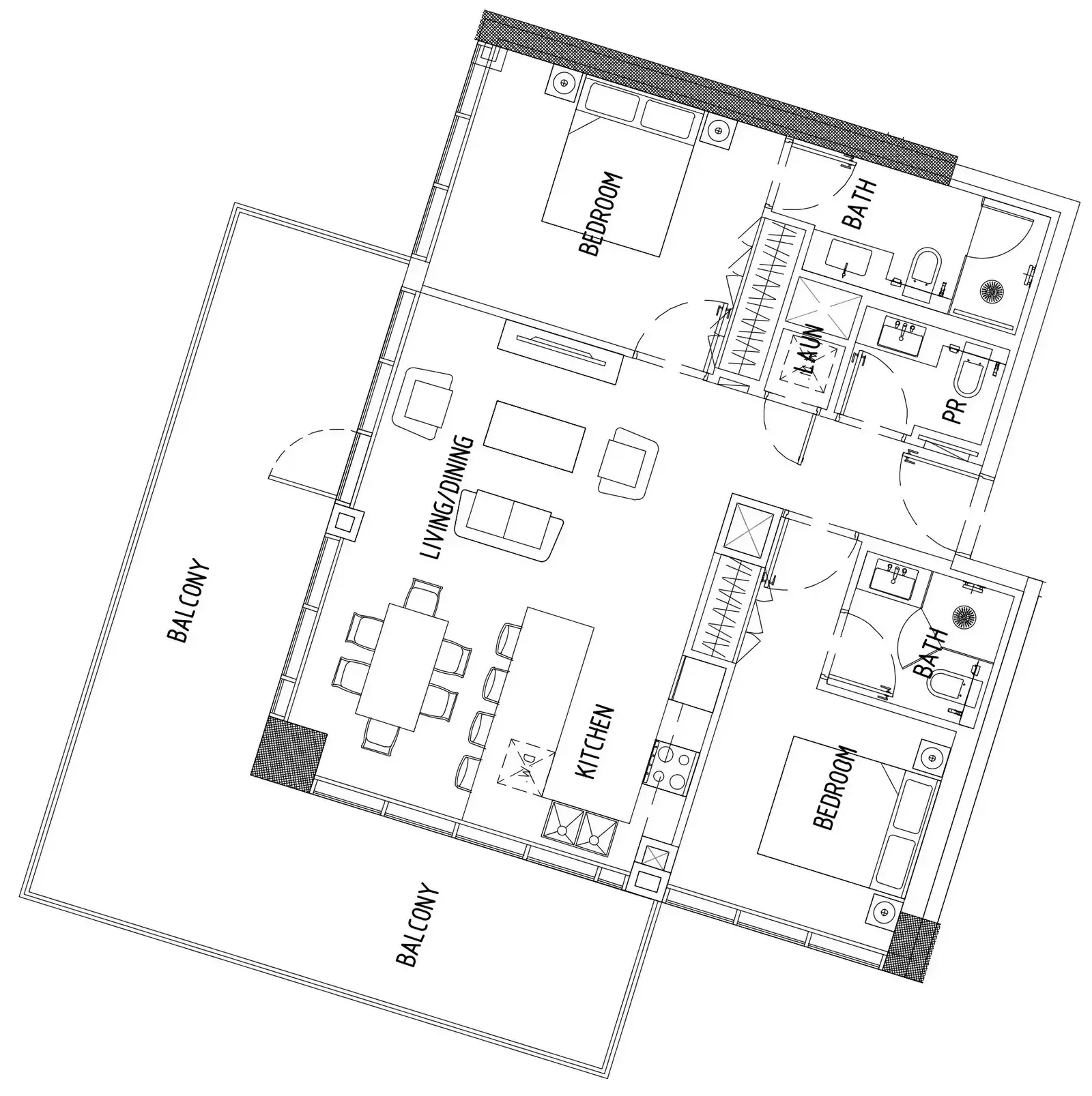 2 Bedrooms apartments - Damac District