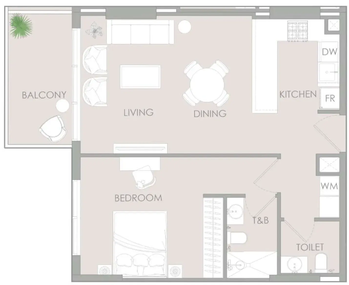 1 Bedroom apartments - IR1DIAN Park