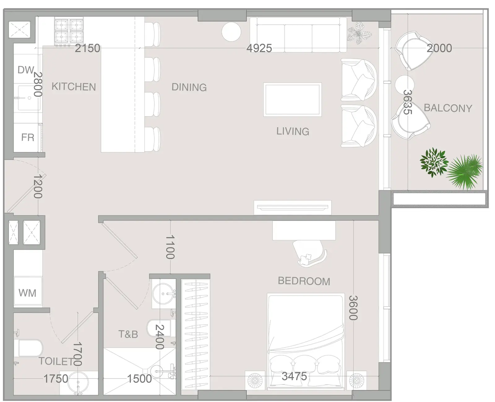 1 Bedroom apartments - IR1DIAN Park 2