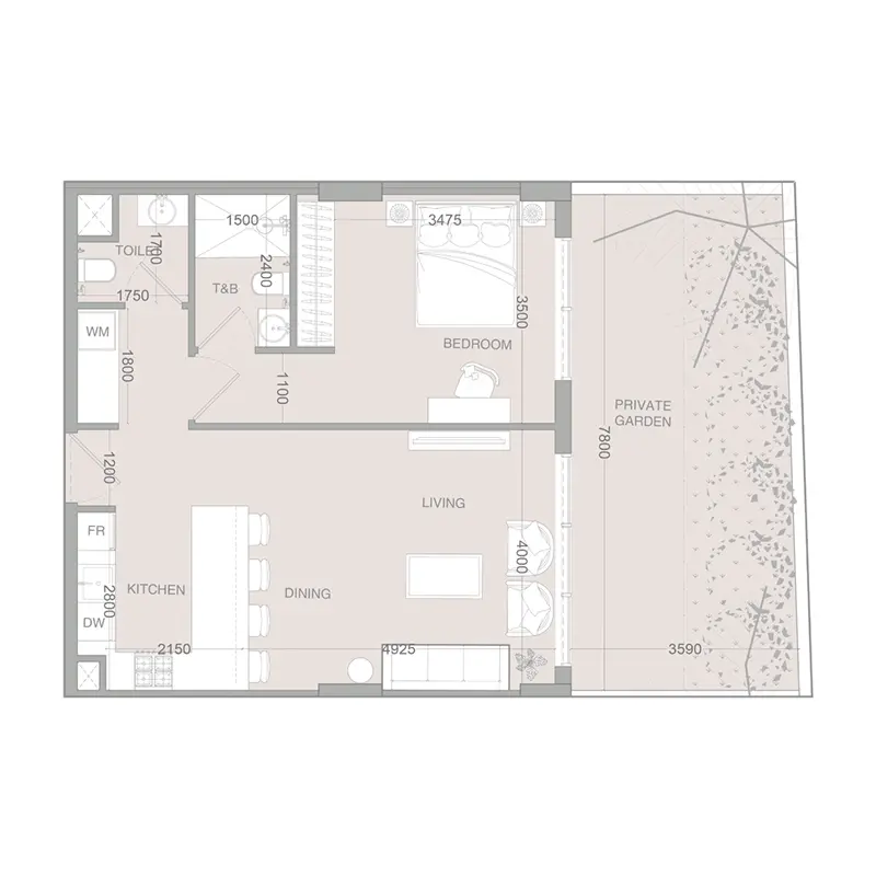 1 bedroom Apartments -  IR1DIAN Park 2