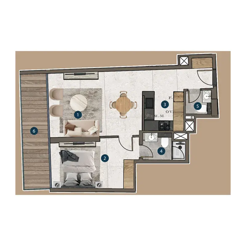 1 Bedroom apartments - Mi Casa