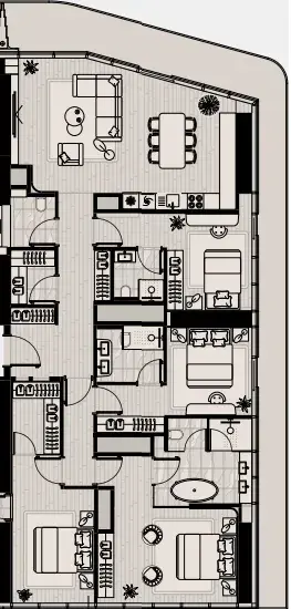 4 Bedrooms apartments - Iconic Tower