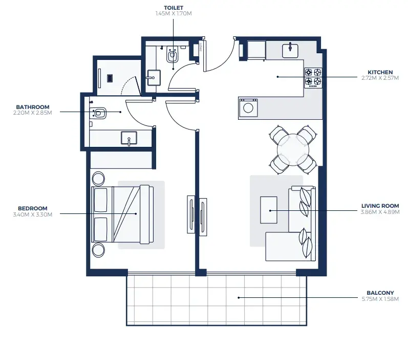 1 Bedroom apartments - Creek Views 3