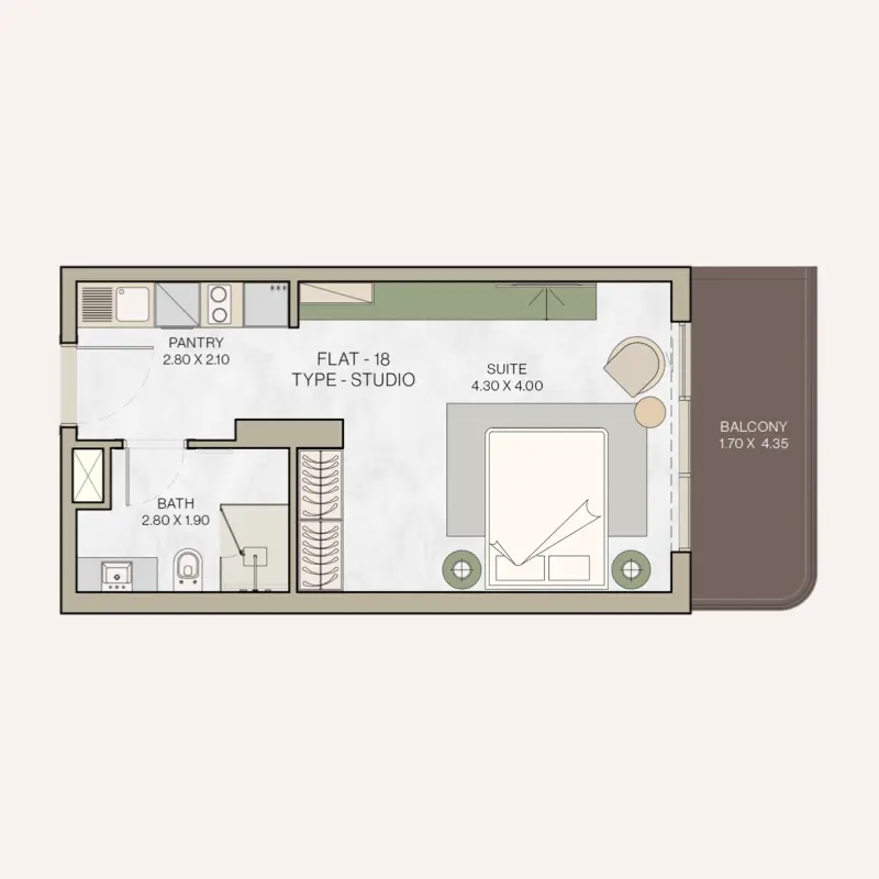 Studio floor plan