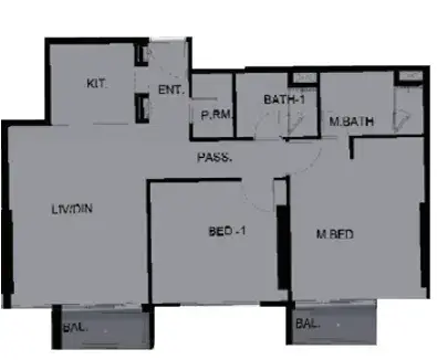 2 Bedrooms apartments - Altai Tower