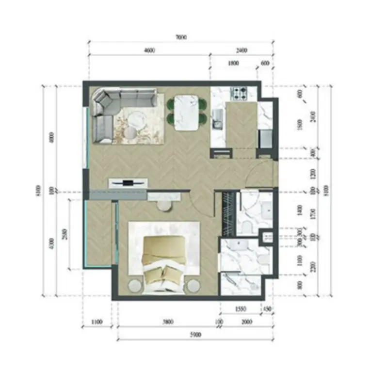 1 bedroom