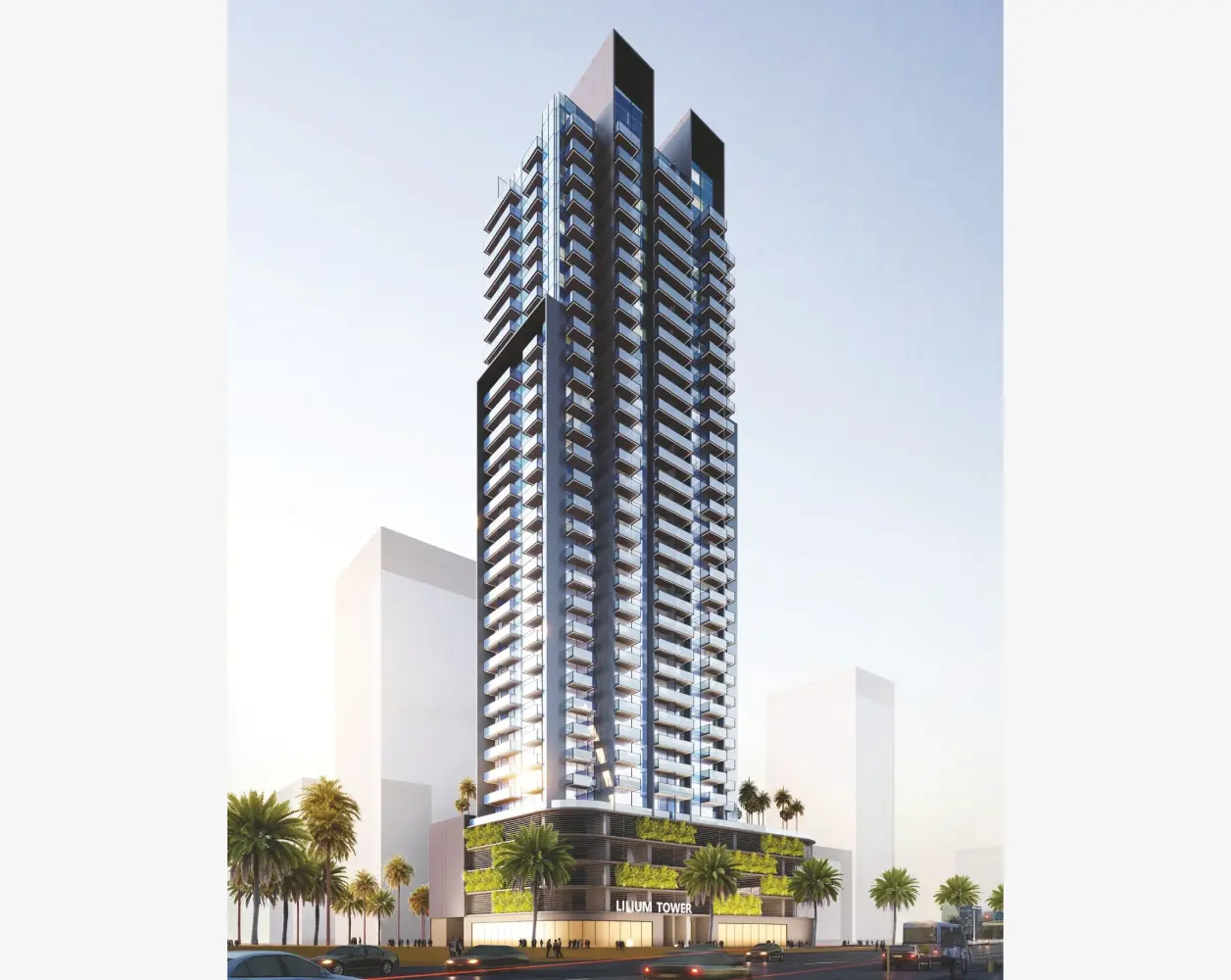Lilium Tower in Jumeirah Village Triangle by Tiger Group - Exterior Image 2