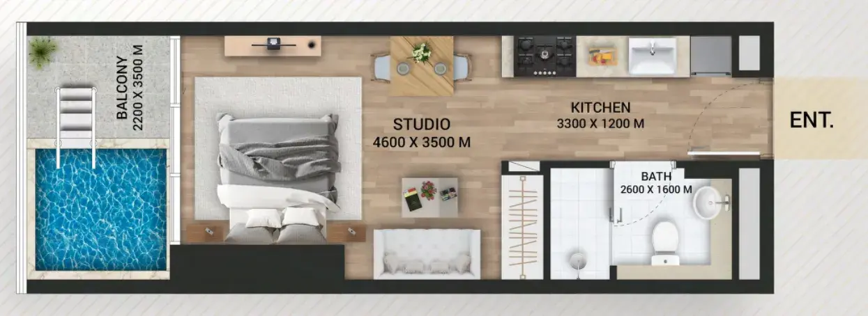 Studio apartments - Empire Lake Views
