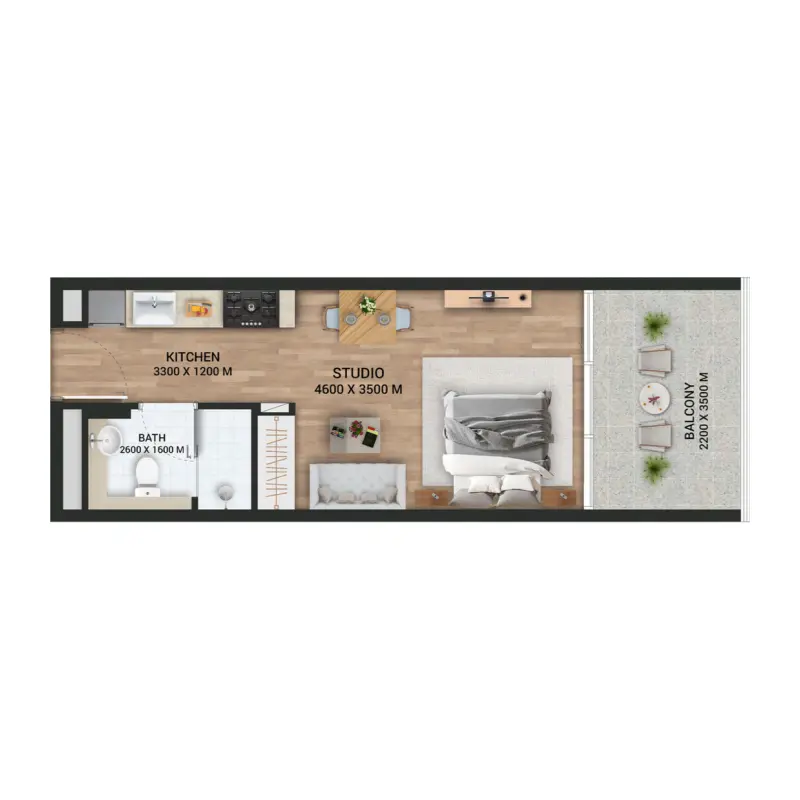 Studio floor plan