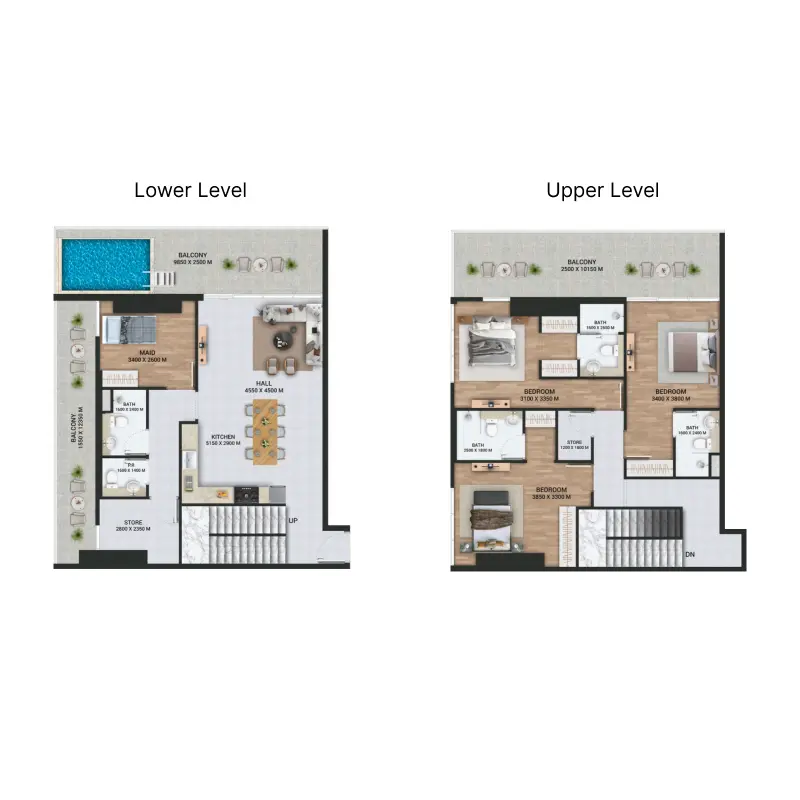 3 bedroom + pool