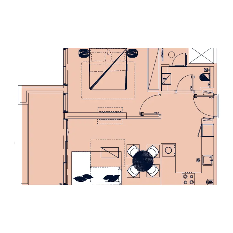 1 bedroom