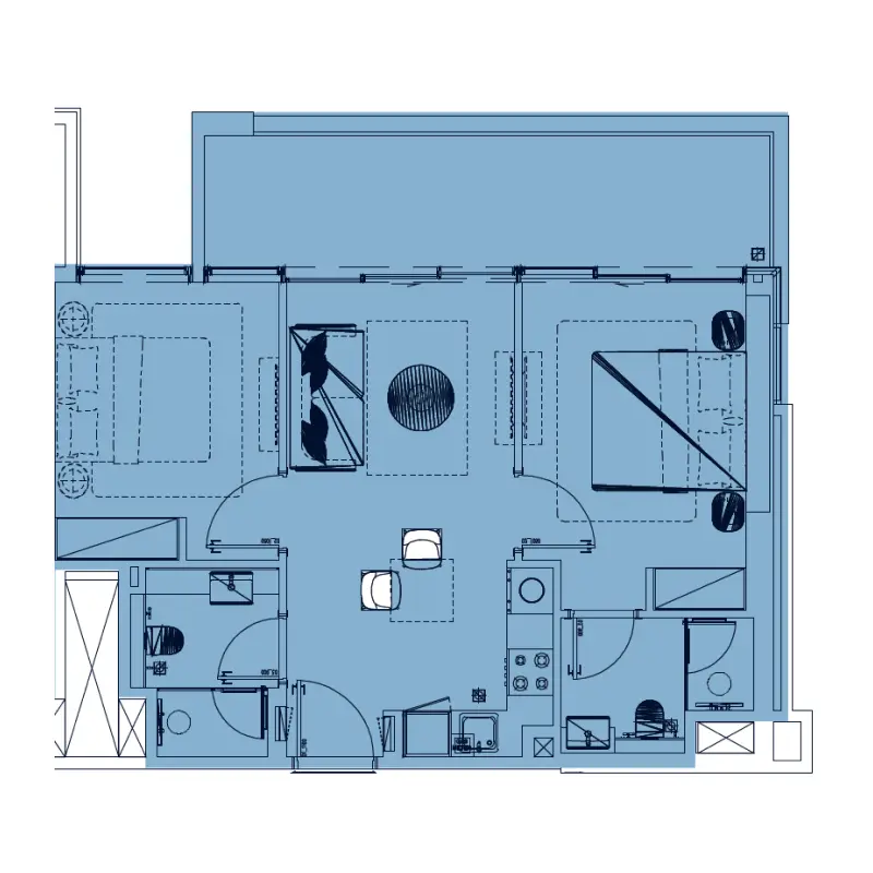 2 bedroom