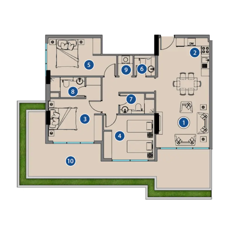 3 bedroom