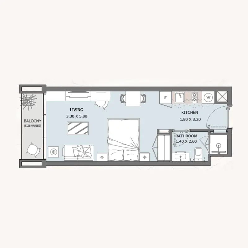Studio floor plan