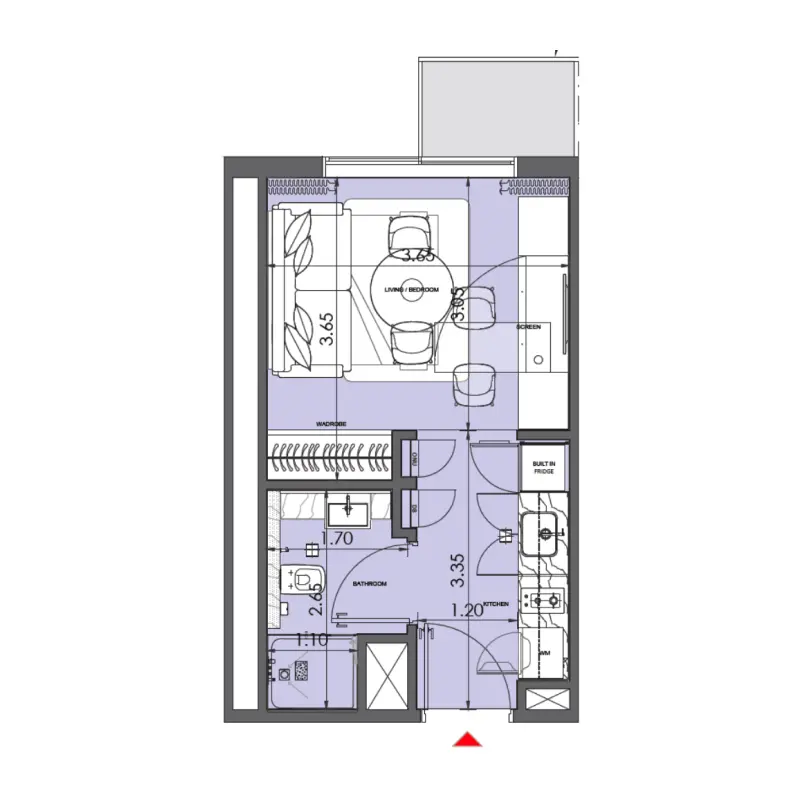 Studio floor plan