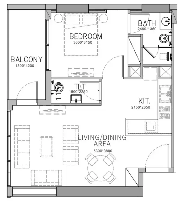 1 Bedroom apartments - Stamn Yuni