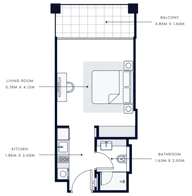 Studio apartments - Riviera 65