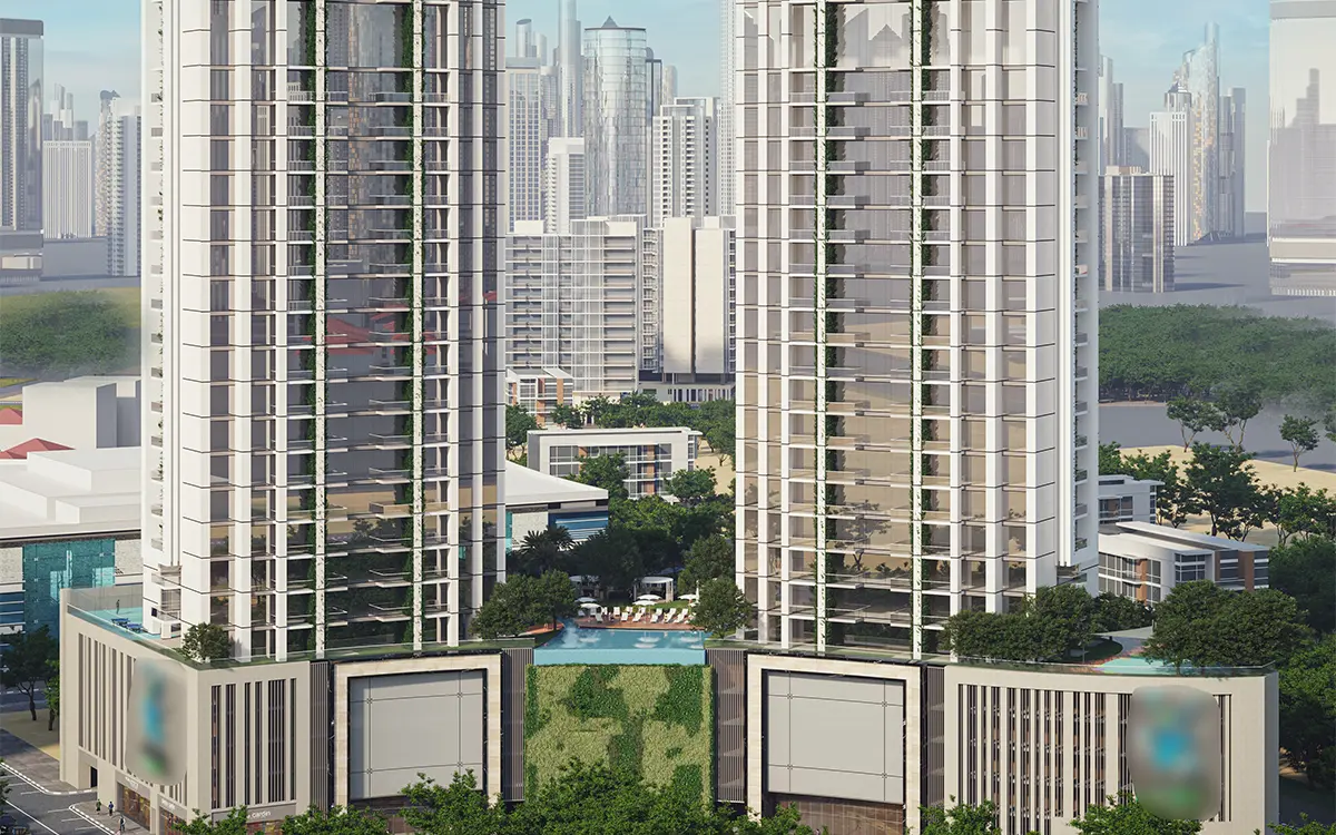 Maimoon Gardens in Jumeirah Village Circle (JVC) by Fakhruddin Properties Development - Exterior Image 2
