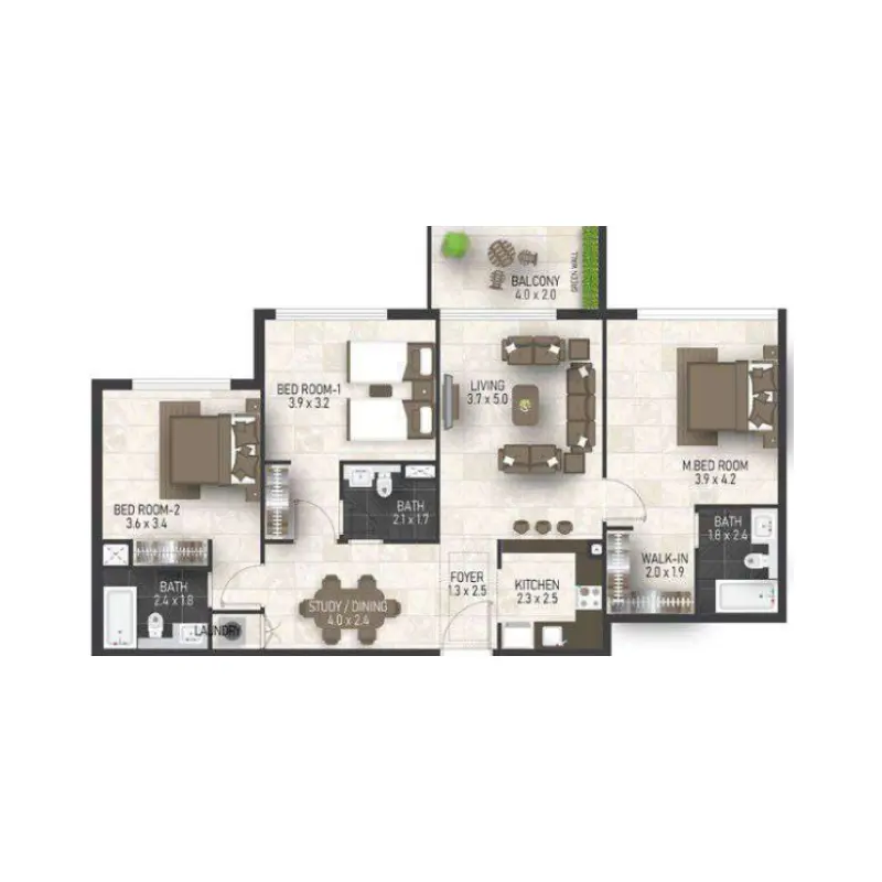 3 bedroom