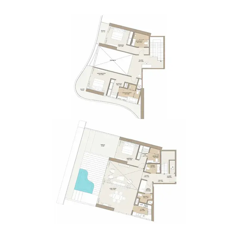3 Bedrooms duplex - Laguna Residence