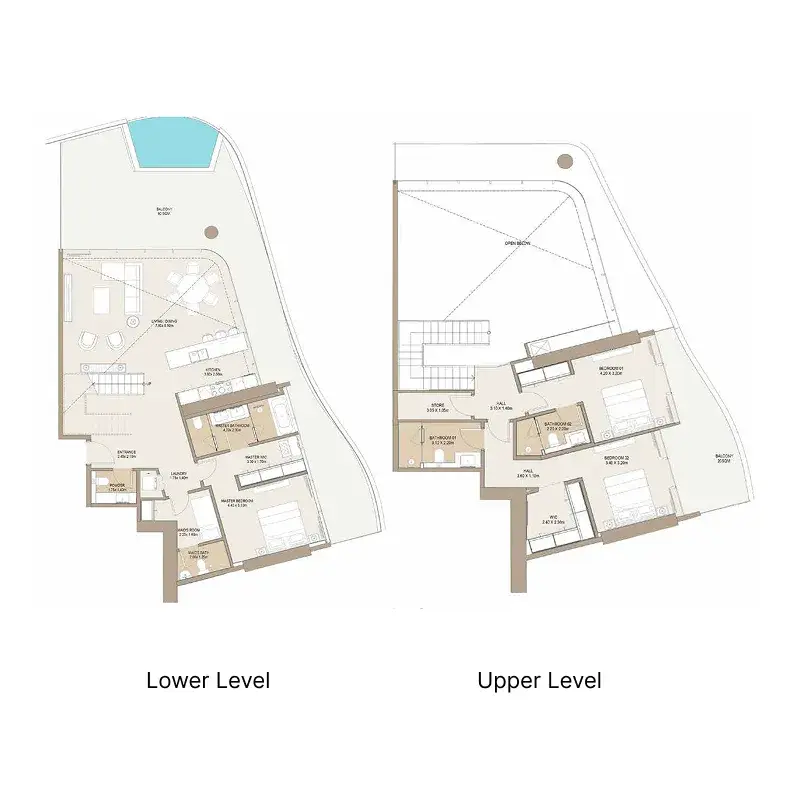 3 Bedrooms apartments - Laguna Residence