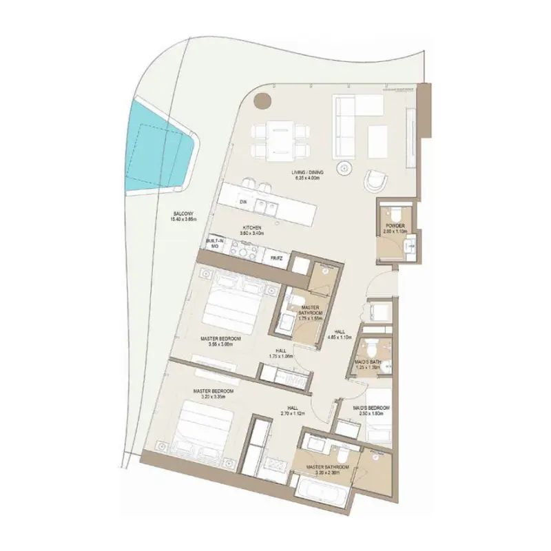 2 bedroom