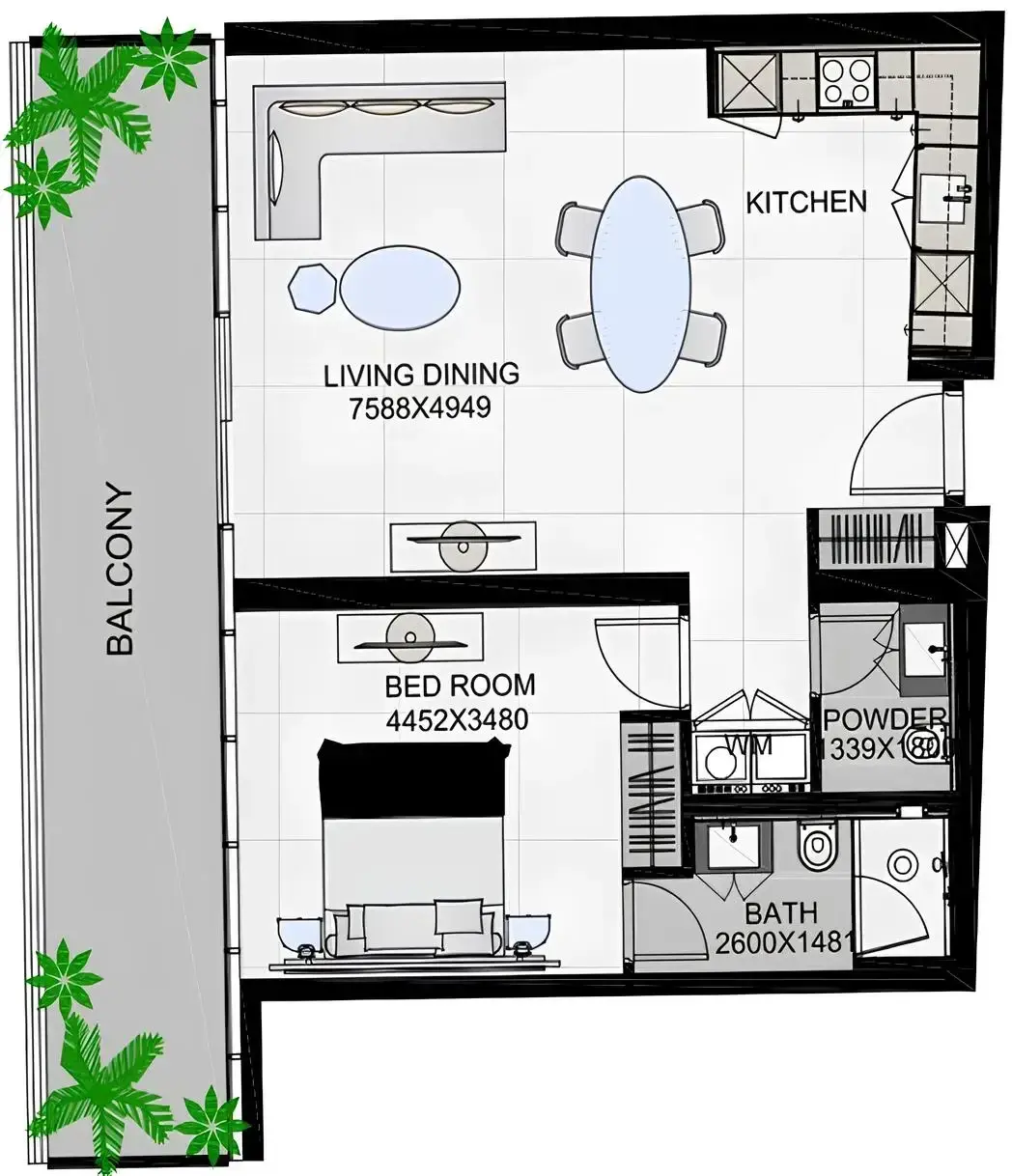 1 Bedroom apartments - The Community Sports Arena