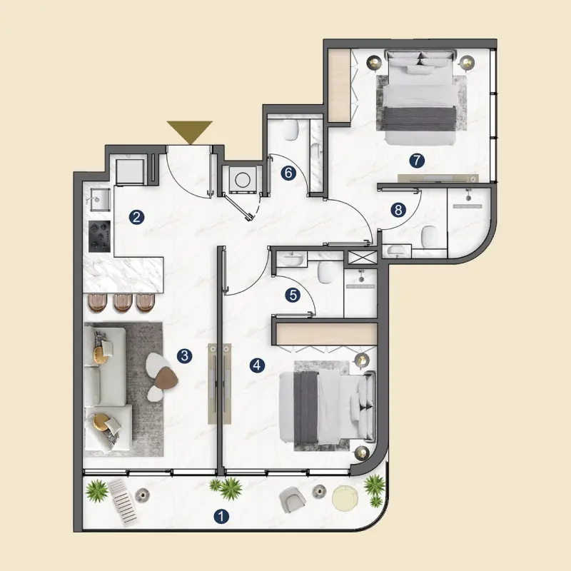 2 bedroom Apartments -  Voxa Pantheon