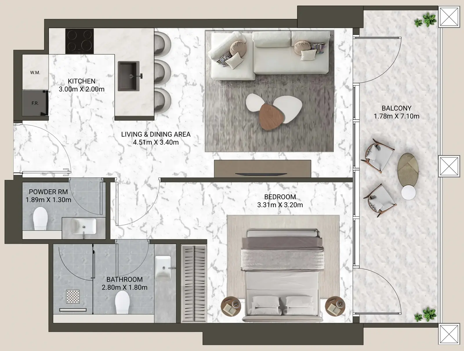 1 Bedroom apartments - V-Suites