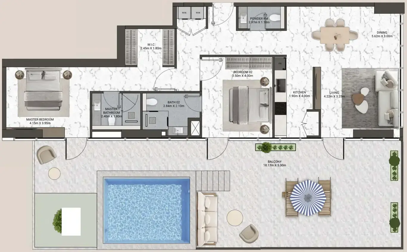 2 Bedrooms villa - V-Suites