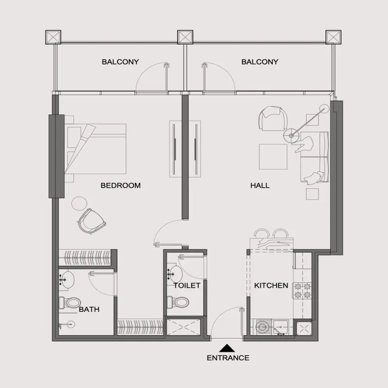 1 bedroom