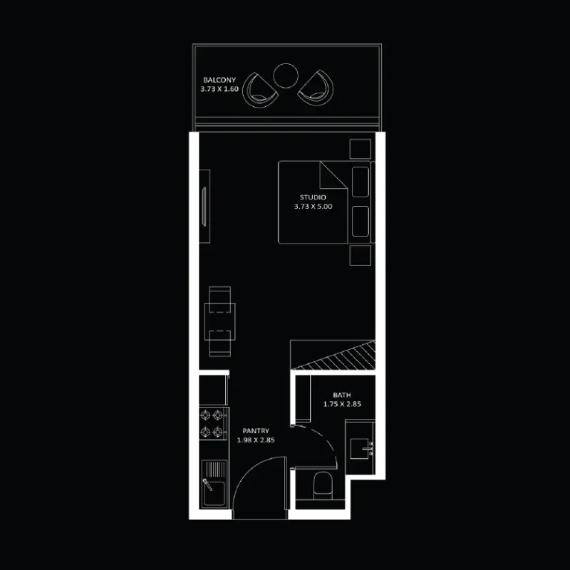 Studio floor plan