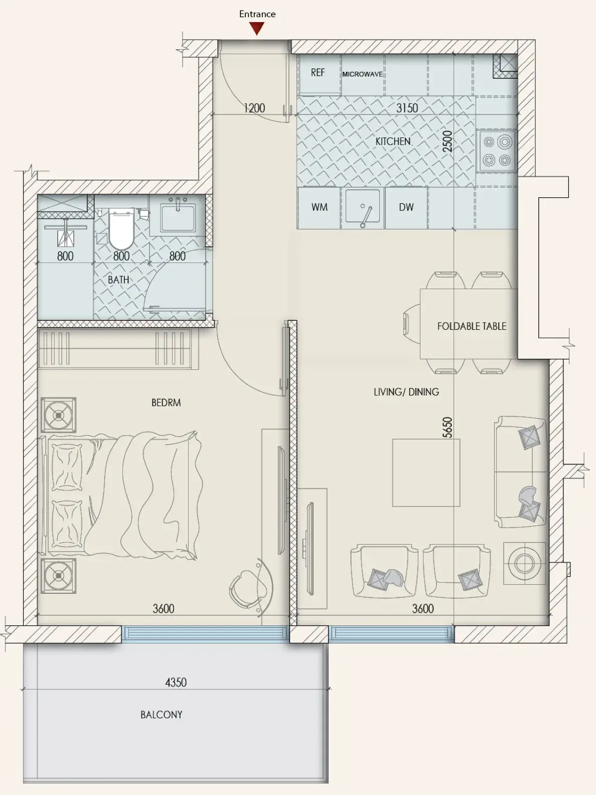 1 Bedroom apartments - Enaya Residences
