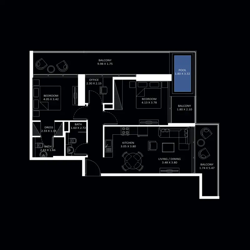 2 bedroom