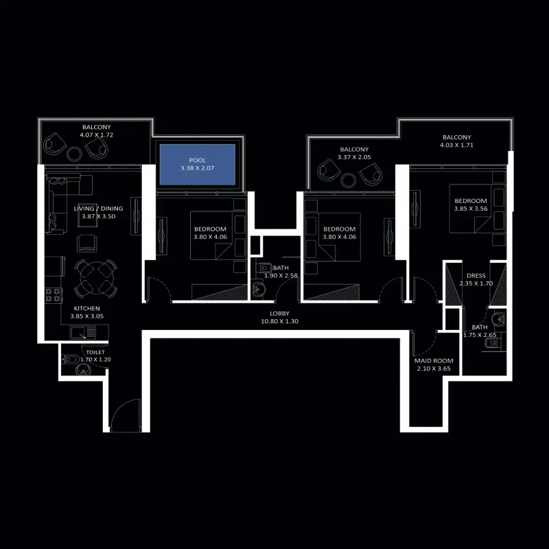 3 bedroom