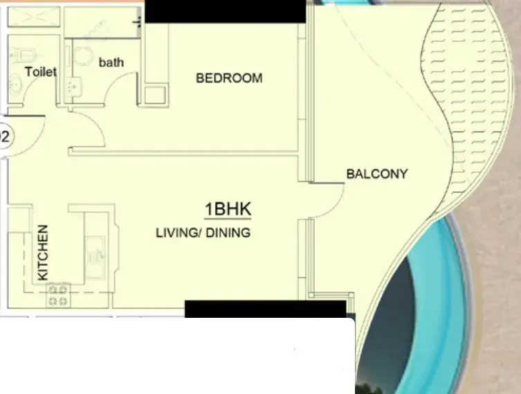 1 Bedroom apartments - Volga Tower