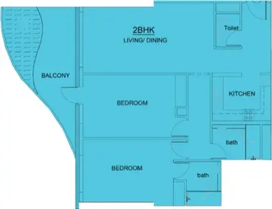 2 Bedrooms apartments - Volga Tower