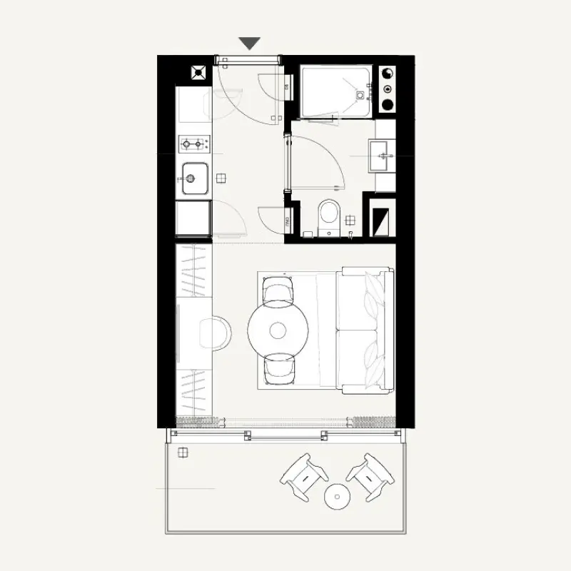 Studio floor plan