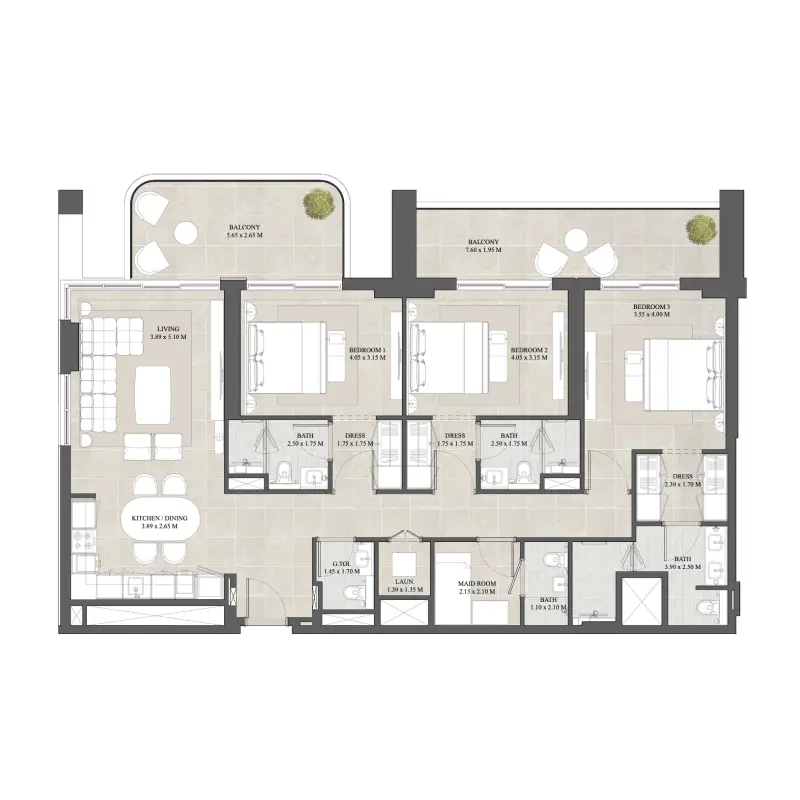 3 bedroom