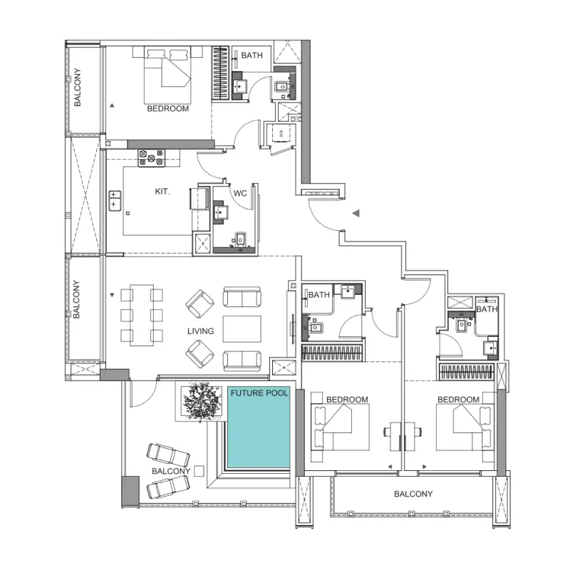 3 bedroom