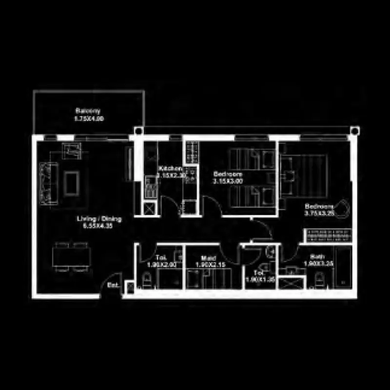 2 bedroom