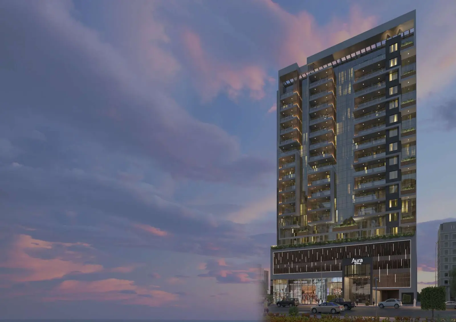 Aura Residences in Jumeirah Village Circle (JVC) by Grovy Developers - Exterior Image 2