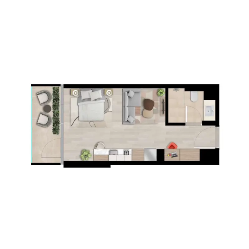 Studio floor plan