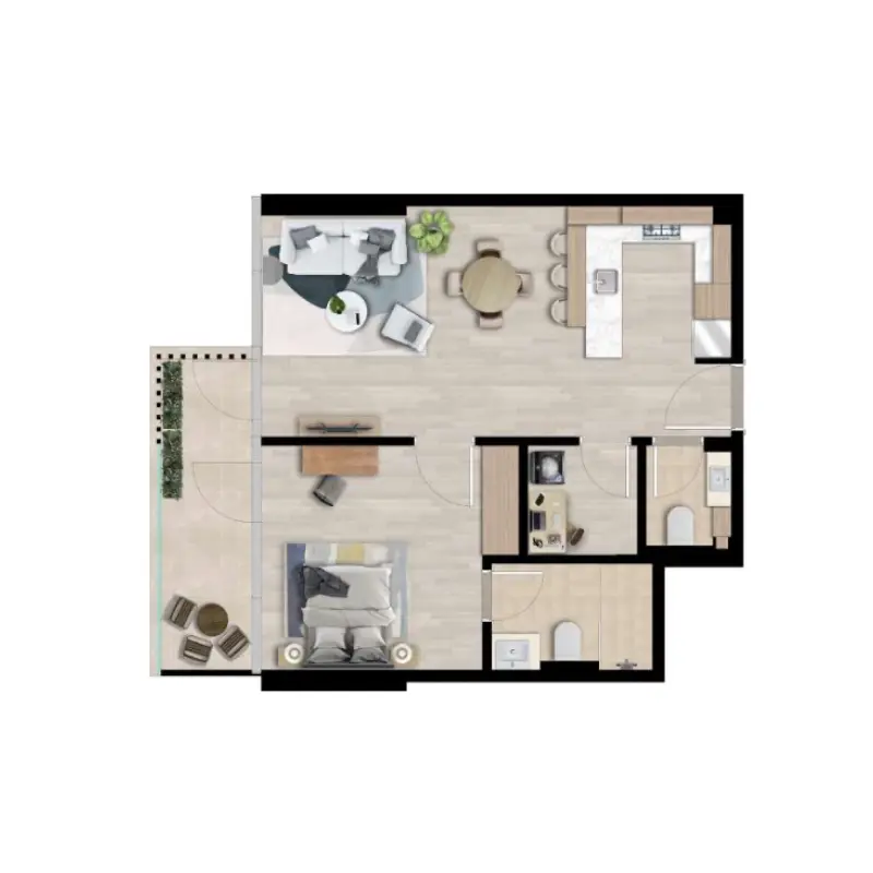 1 bedroom
